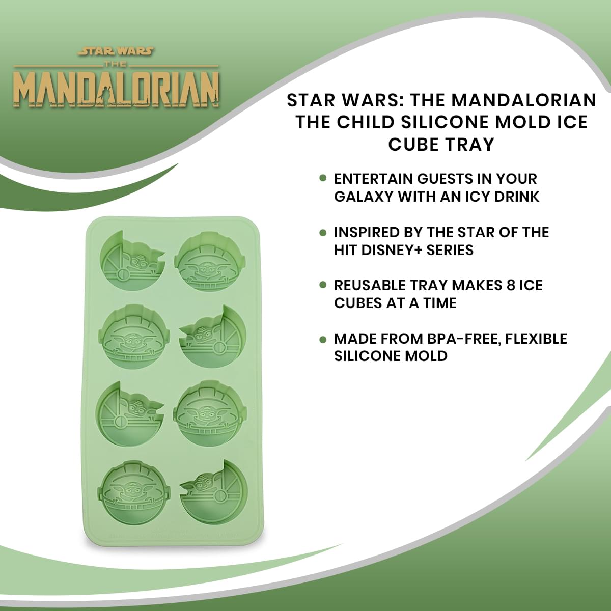 Star Wars: The Mandalorian The Child Silicone Mold Ice Cube Tray
