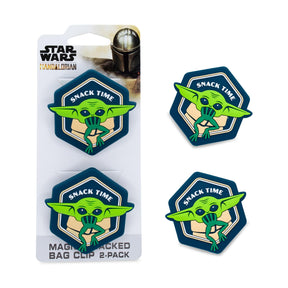 Star Wars: The Mandalorian Grogu "Snack Time" Magnetic Chip Clips | Set of 2