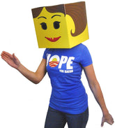 Female Yellow Brickman Costume Box Head