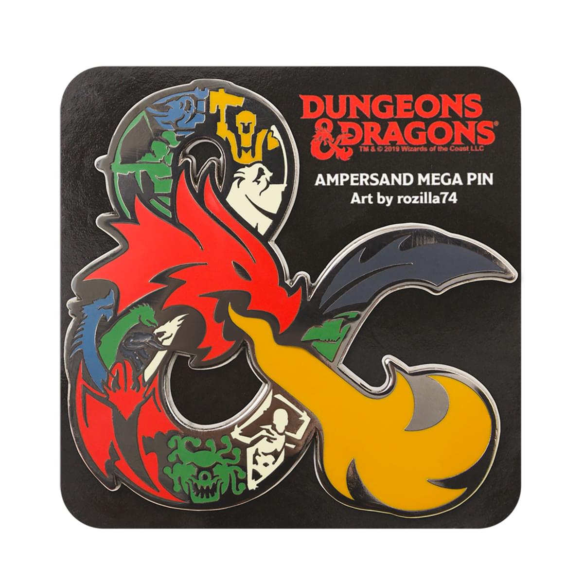 Dungeons & Dragons Ampersand Logo 2.25 Inch Enamel Mega Pin