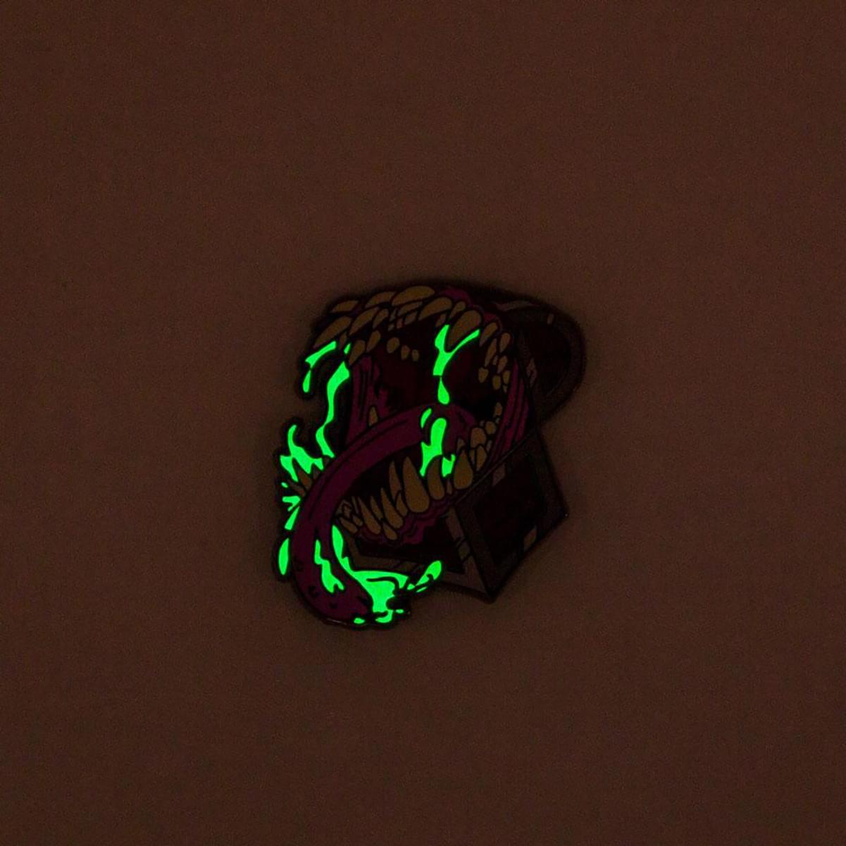 Dungeons & Dragons Glow-in-the-Dark Mimic 1.5 Inch Enamel Collector Pin