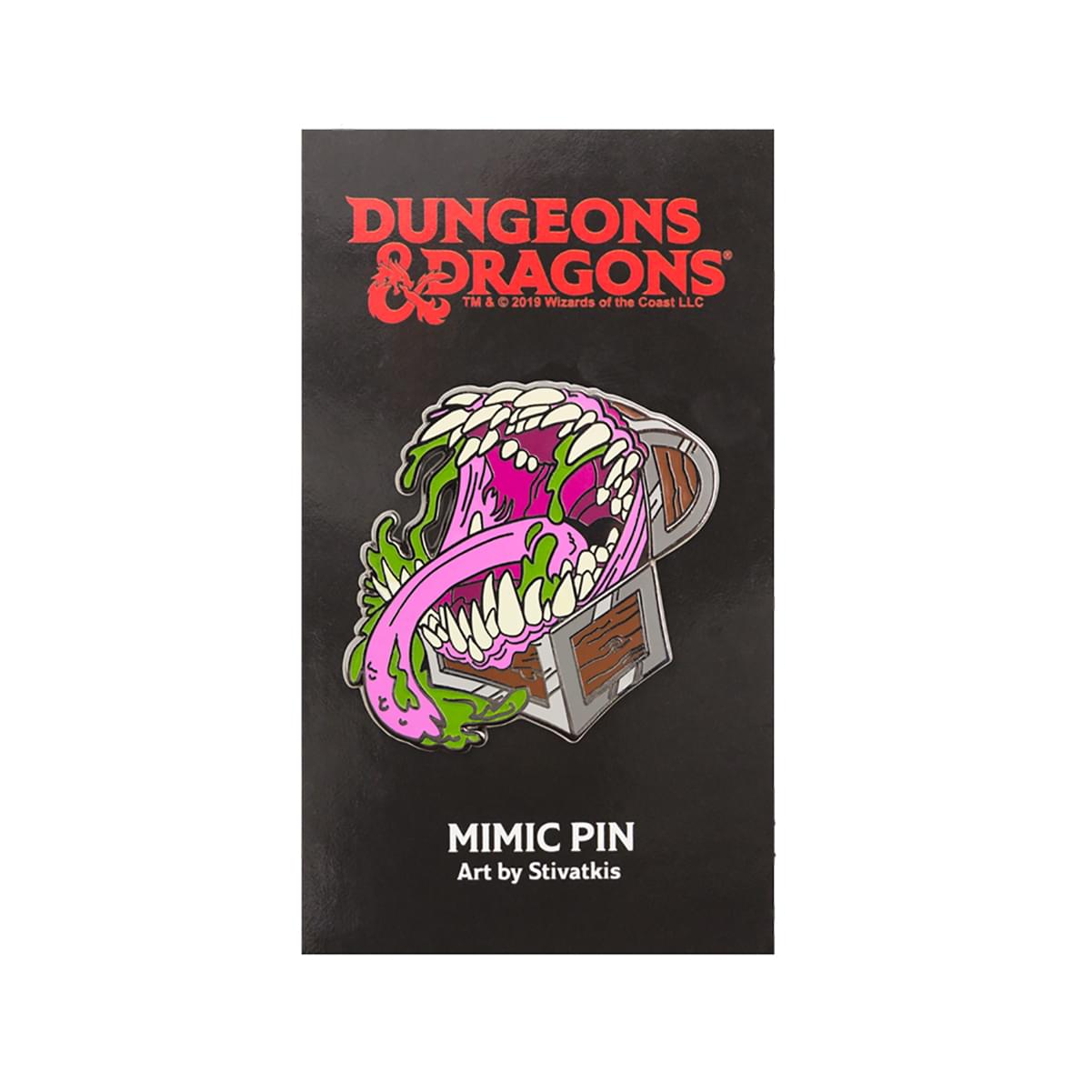 Dungeons & Dragons Glow-in-the-Dark Mimic 1.5 Inch Enamel Collector Pin