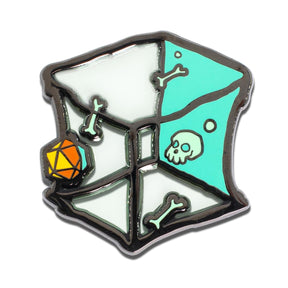 Dungeons & Dragons Translucent Gelatinous Cube 1.5 Inch Enamel Collector Pin