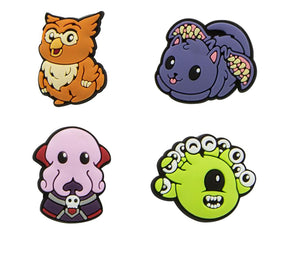 Dungeons & Dragons Chibi Monsters Mini Collector Pin 4-Pack