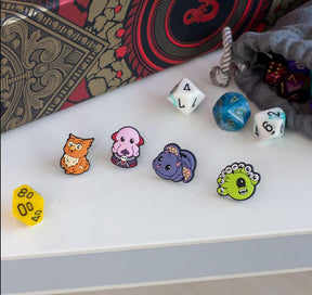 Dungeons & Dragons Chibi Monsters Mini Collector Pin 4-Pack