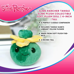 Slime Rancher Tangle Slime Plush Collectible | Soft Plush Doll | 4-Inch Tall