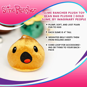 Slime Rancher Plush Toy Bean Bag Plushie | Gold Slime, by Imaginary People
