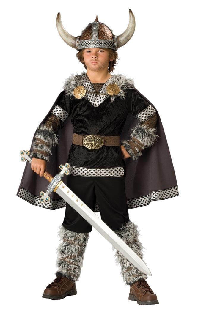 Viking Warrior Boy Pants & Cape Designer Costume Child