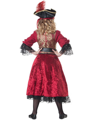 Swashbucklin' Scarlet Pirate Dress Costume Child