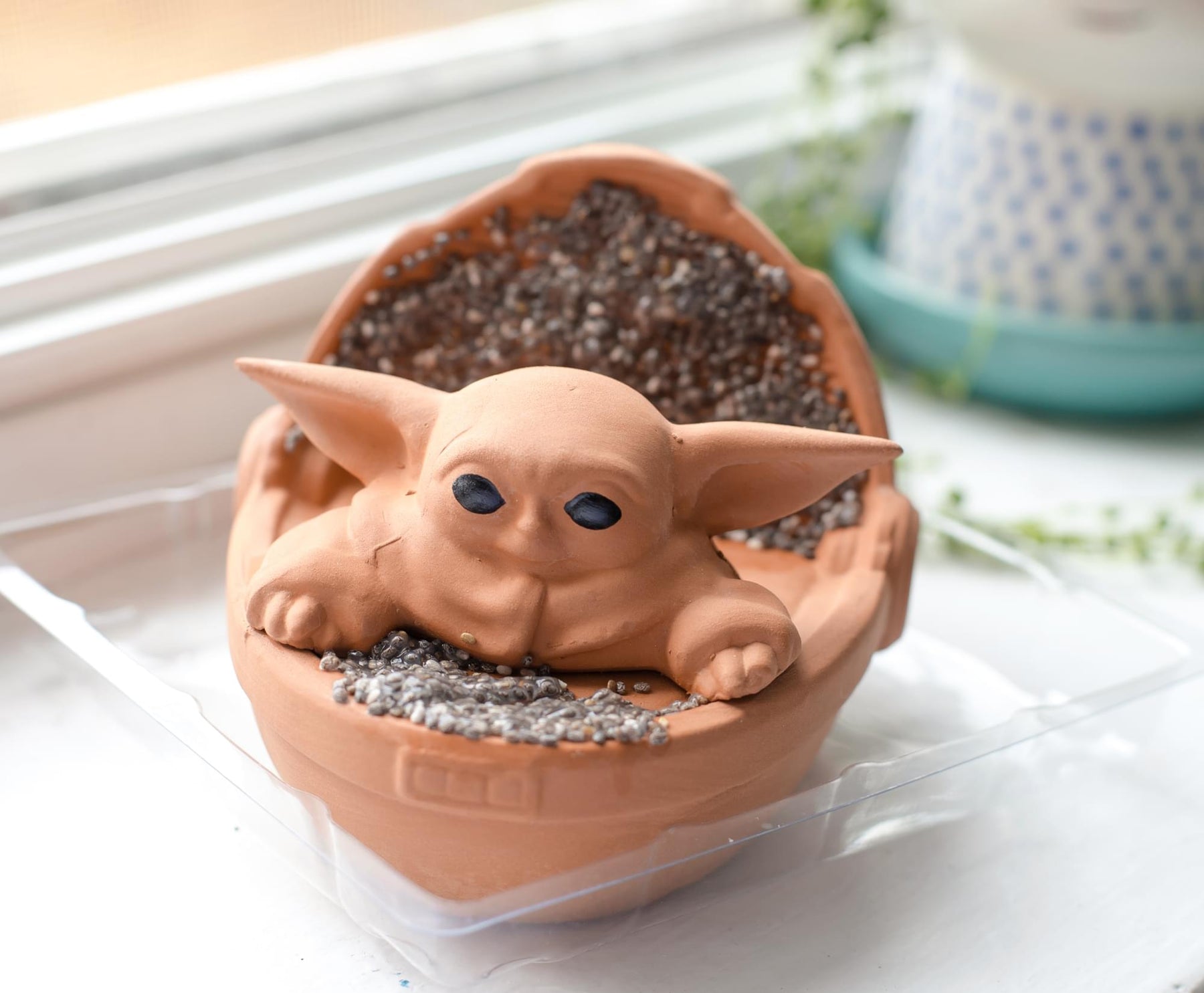 Star Wars: The Mandalorian The Child Baby Yoda Chia Pet Decorative Planter