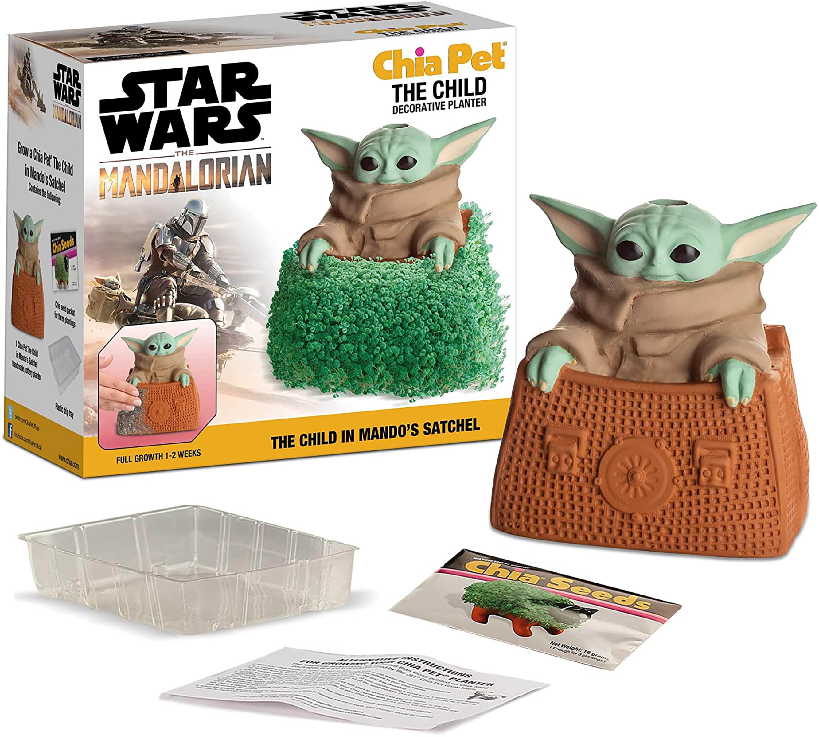 Star Wars The Child in Satchel Chia Pet Decorative Pottery Planter
