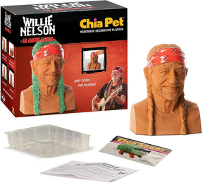 Willie Nelson Chia Pet Decorative Pottery Planter