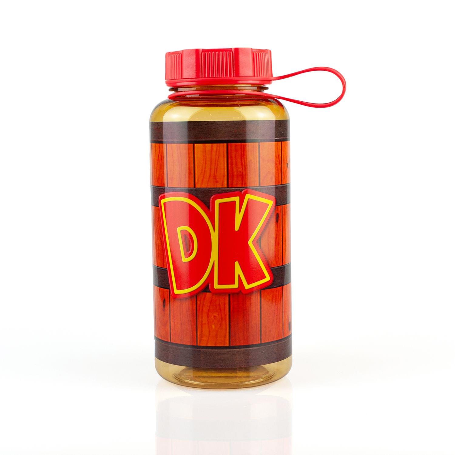 EXCLUSIVE Donkey Kong Water Bottle | Designed to Look Like DK's Barrel | 24 Oz.