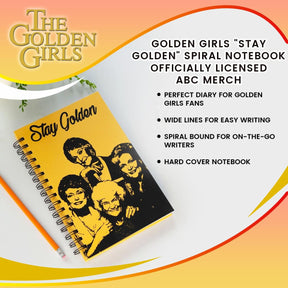 Golden Girls "Stay Golden" Spiral Notebook | Officially Licensed ABC Merch