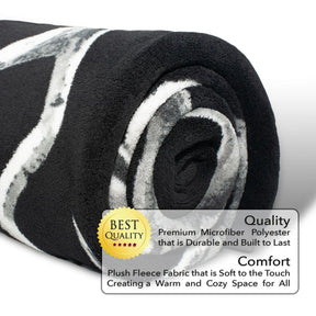 Skyrim Dragon Emblem Lightweight Fleece Throw Blanket | 45 x 60 Inches