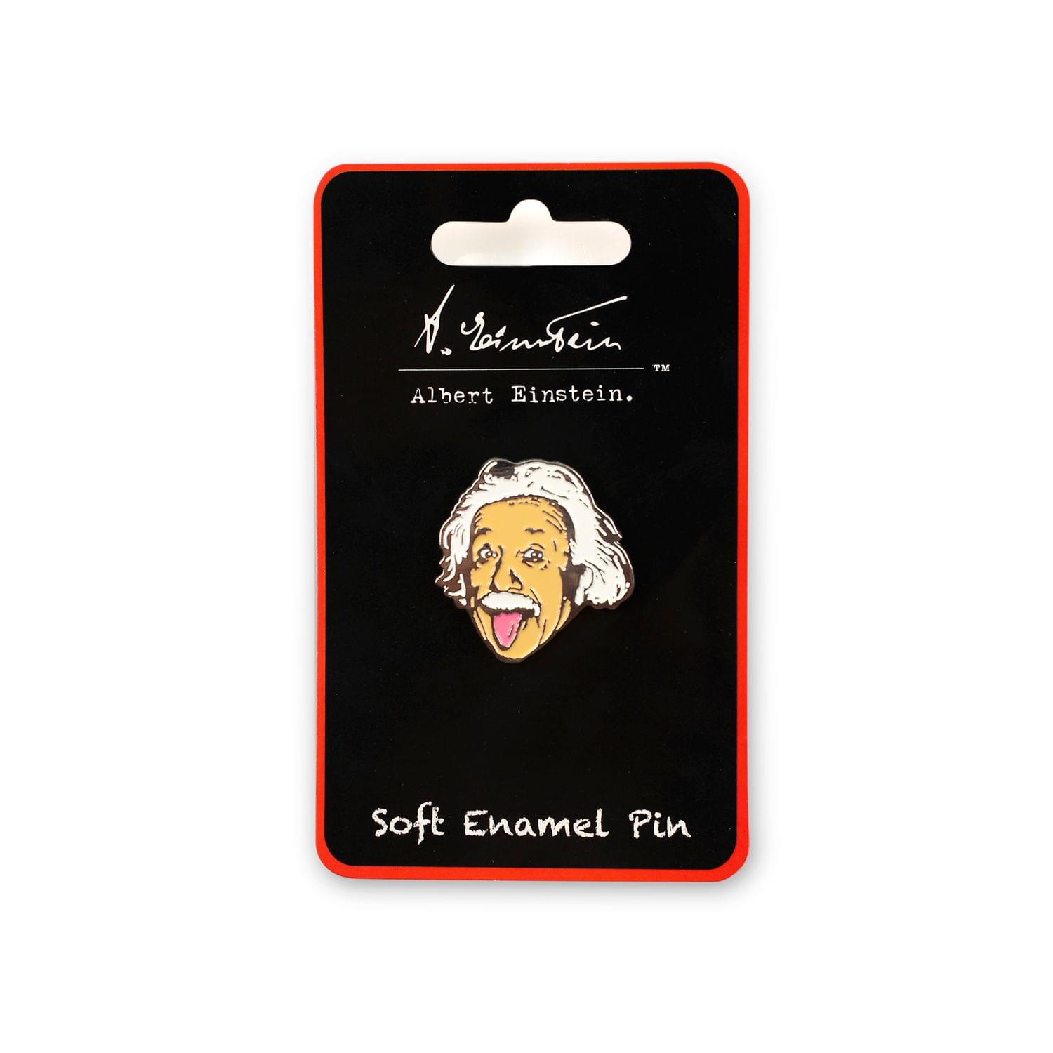 Albert Einstein Tongue Out Enamel Pin | Official Einstein Collectible Poster Pin