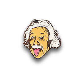 Albert Einstein Tongue Out Enamel Pin | Official Einstein Collectible Poster Pin