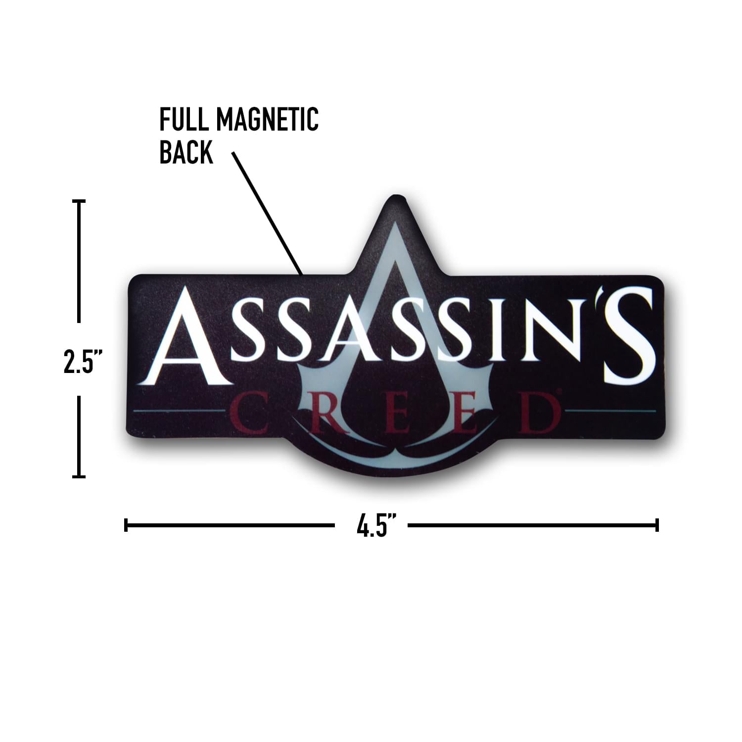 OFFICIAL Assassin's Creed Logo Magnet | Feat. The Assassin's Crest | 5.8" Wide