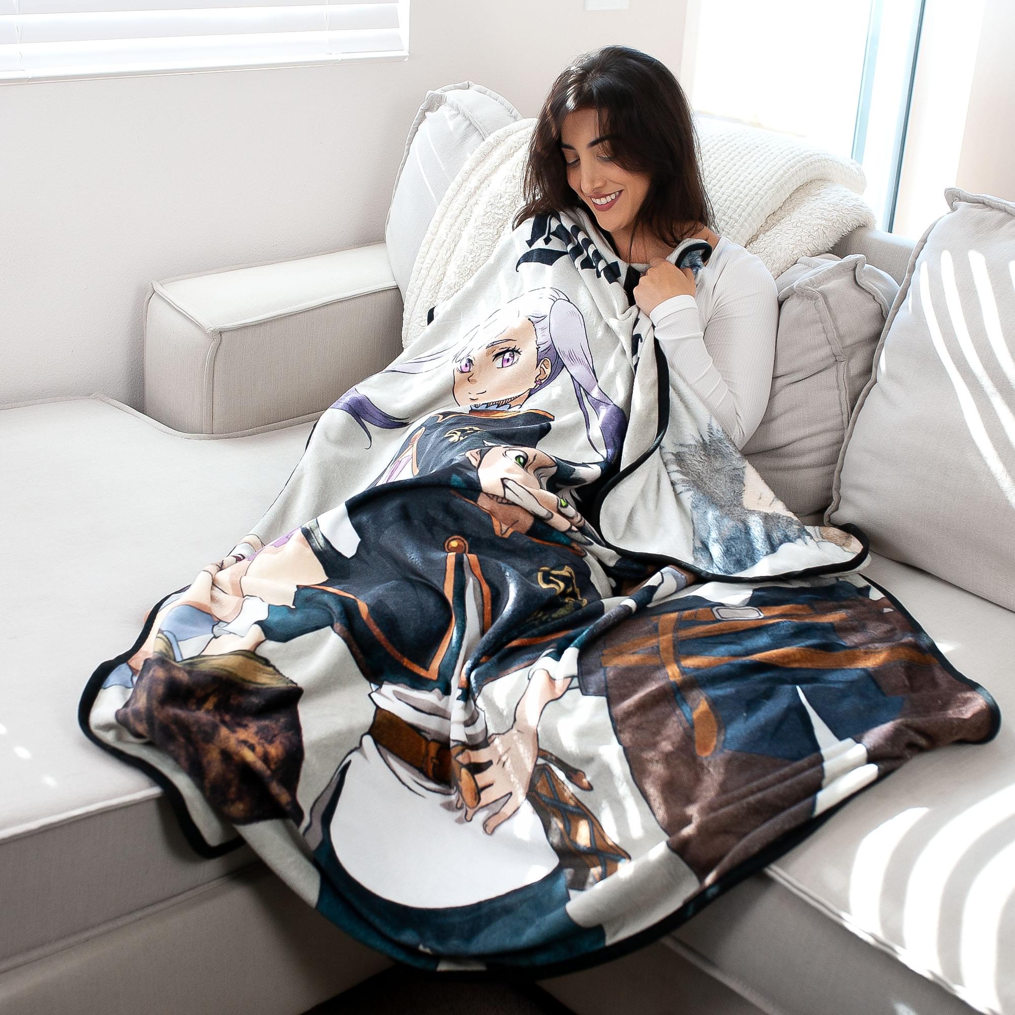 Black Clover Fleece Throw Blanket | 45 x 60 Inches
