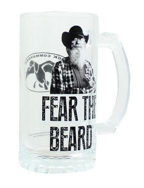 Duck Commander Si Fear The Beard Clear Beer Mug