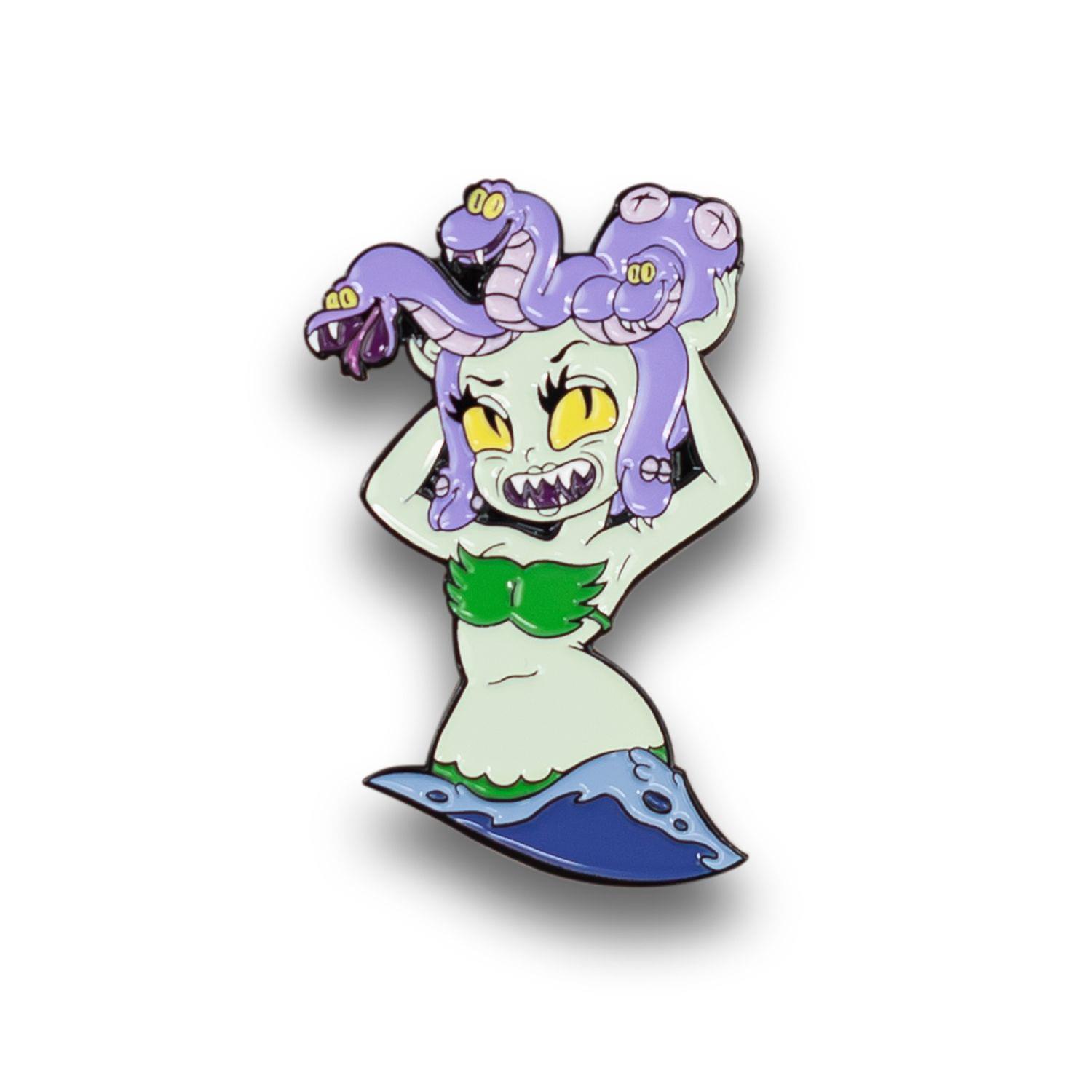 Cuphead Collectibles| Exclusive Cuphead Medusa Enamel Collector Pin