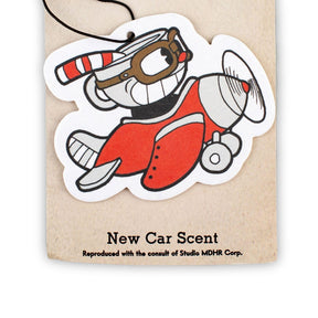 Cuphead Airplane Hanging Air Freshener for Cars | New Car Scent