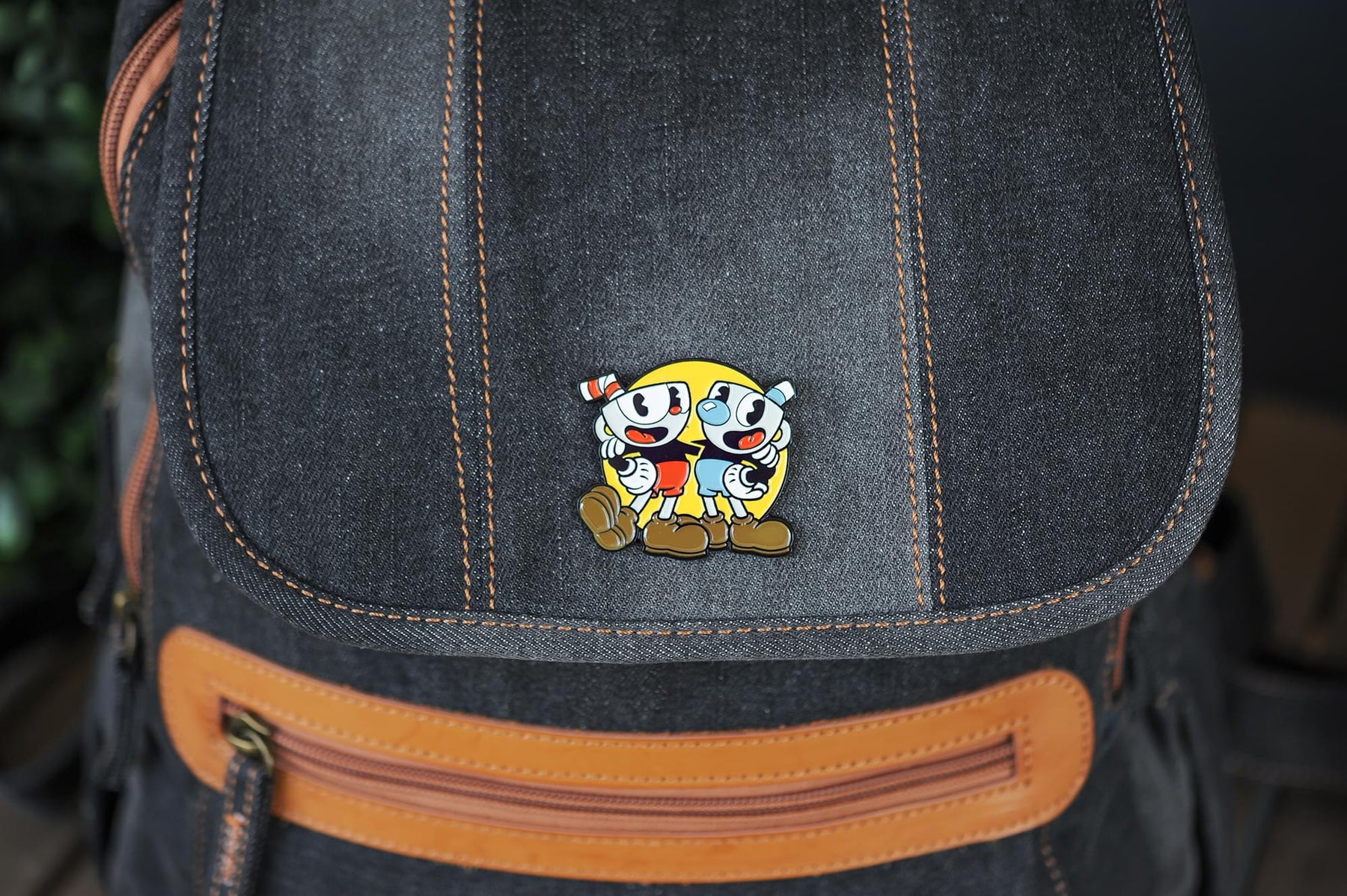 Cuphead & Mugman Pin | Official Cuphead Collectible Pin | Measures 2 Inches