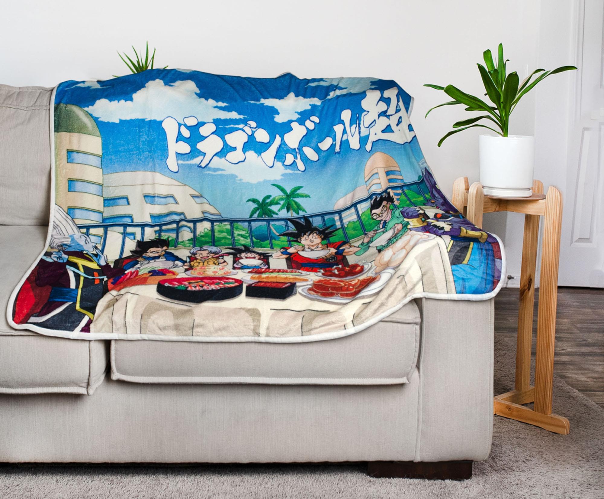 Dragon Ball Super Feast Plush Throw Blanket | 45 x 60 Inches