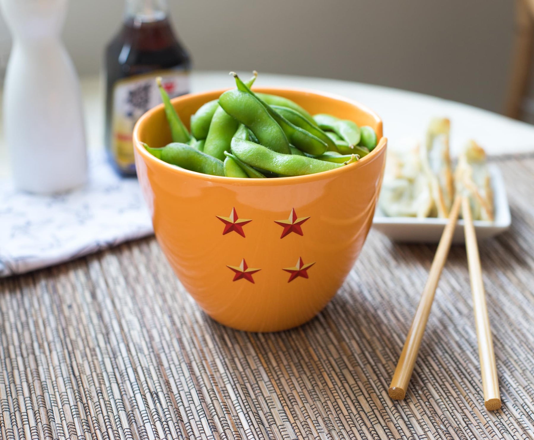 Dragon Ball Z 4-Star Ball Ceramic Noodle Bowl & Chopsticks Set | 16 Ounce Dish