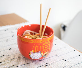 Dragon Ball Z Karin Japanese Dinnerware Set | 16-Ounce Ramen Bowl and Chopsticks