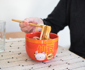 Dragon Ball Z Karin Japanese Dinnerware Set | 16-Ounce Ramen Bowl and Chopsticks