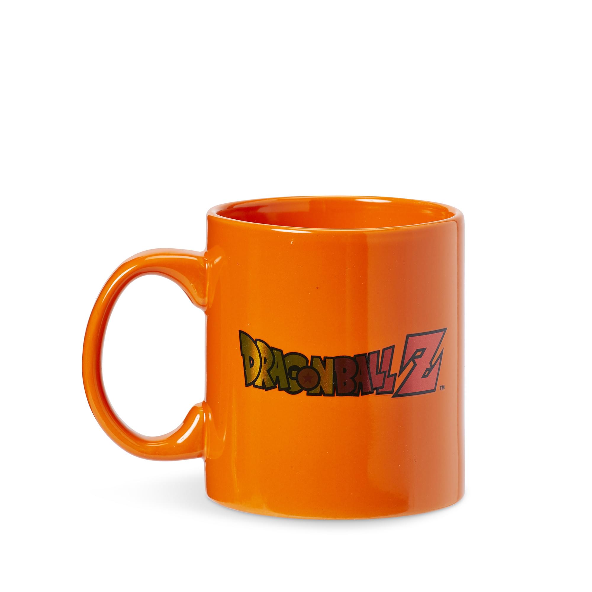Dragon Ball Z Kame Kanji & Logo Orange Ceramic Mug | Large Cup Holds 20 Ounces