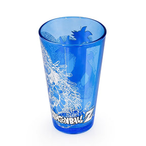 Dragon Ball 16 Oz Pint Glass | Goku and Shenron Collectable Blue Drinking Cup