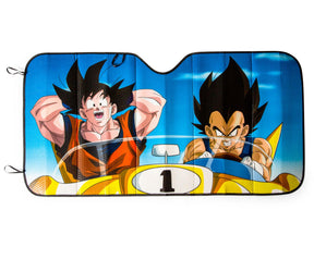 Dragon Ball Z Goku & Vegeta Sunshade for Car Windshield | 57 x 28 Inches
