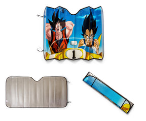 Dragon Ball Z Goku & Vegeta Sunshade for Car Windshield | 57 x 28 Inches