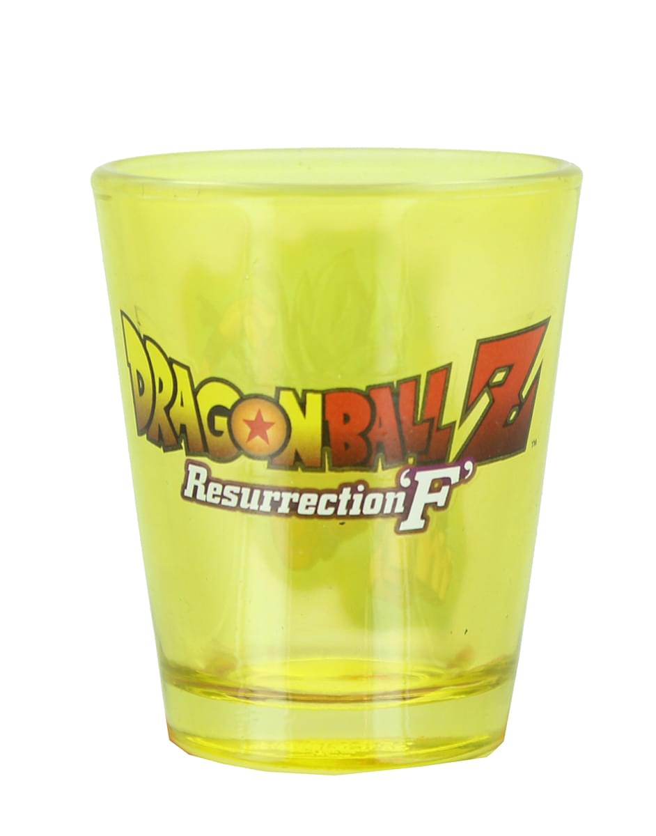 Dragon Ball Z Resurrection F Super Saiyan Goku 1.5oz Yellow Shot Glass