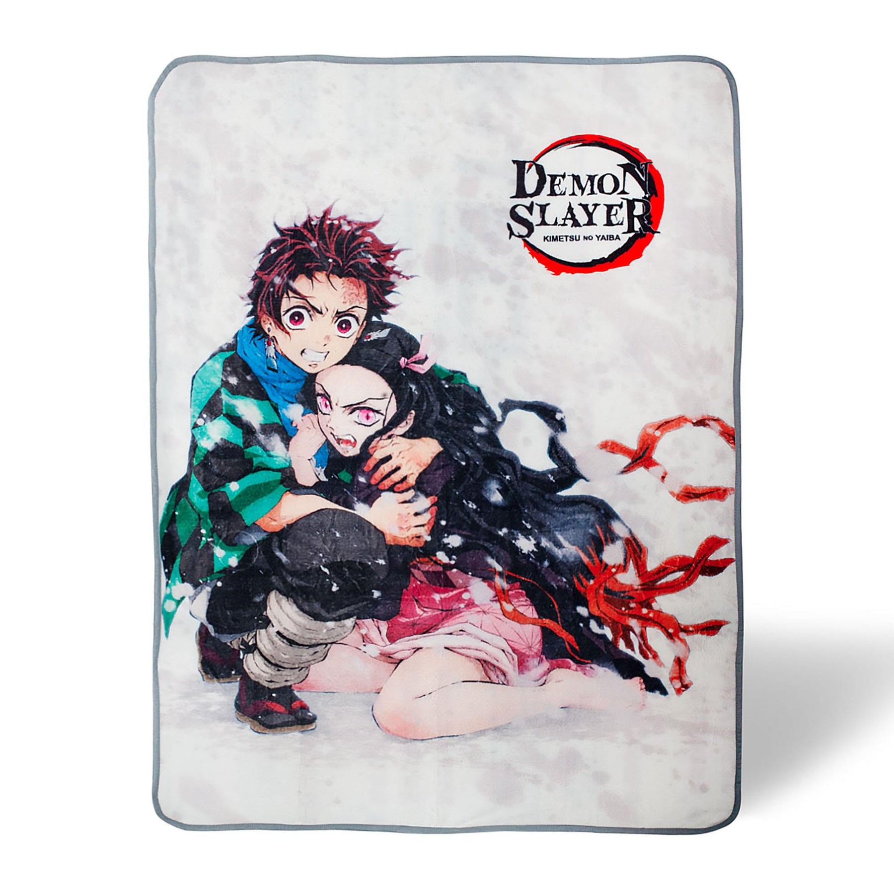 Demon Slayer Tanjiro & Nezuko Fleece Throw Blanket | 45 x 60 Inches