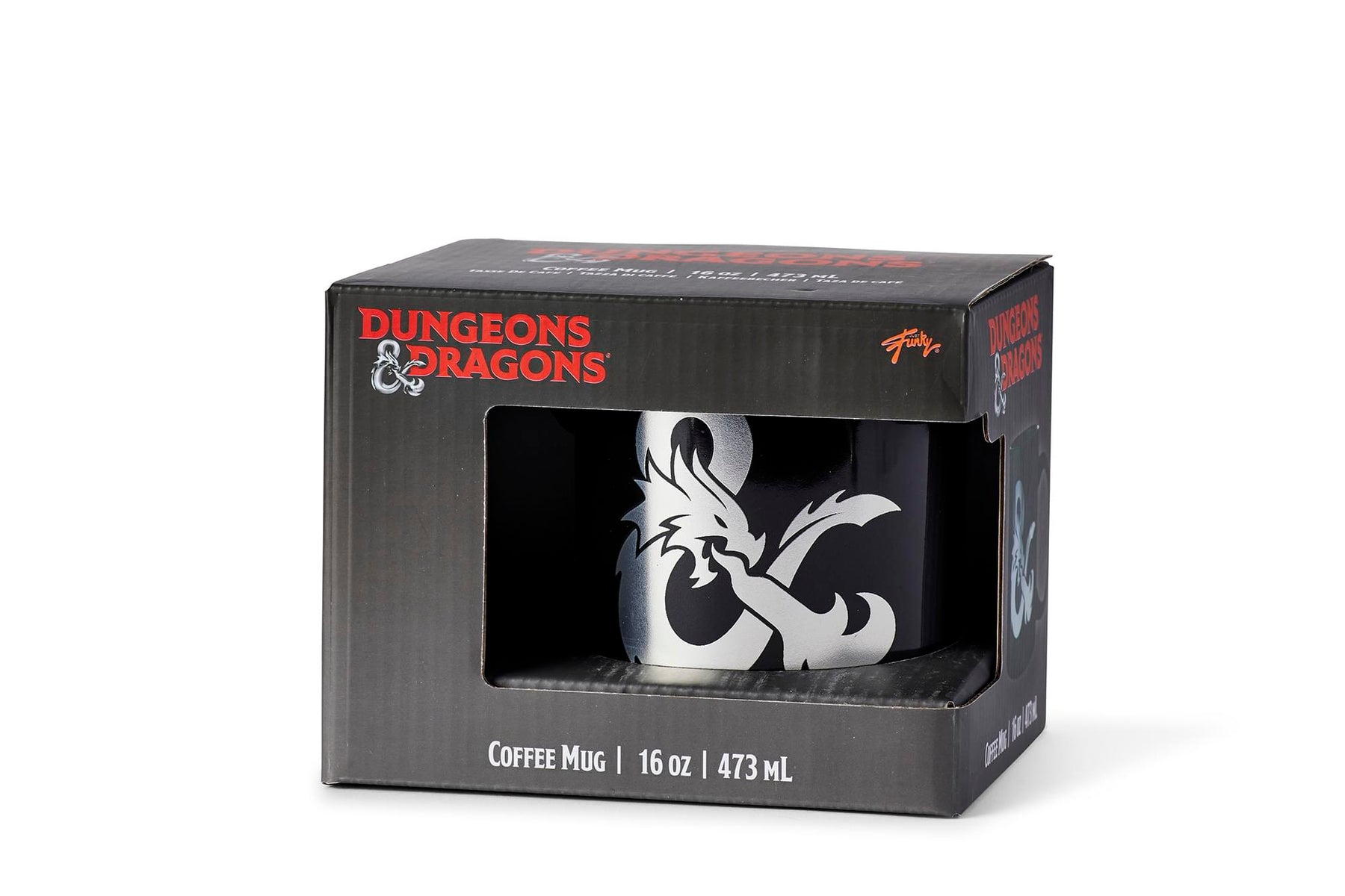 Dungeons & Dragons Black Ceramic Ampersand Logo Mug - 16-Ounces