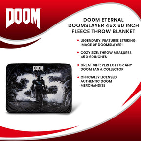 Doom Eternal Doomslayer 45x 60 Inch Fleece Throw Blanket