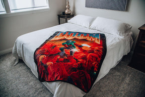 DOOM Classic Fleece Throw Blanket | Cozy Lightweight Blanket | 45 x 60 Inches