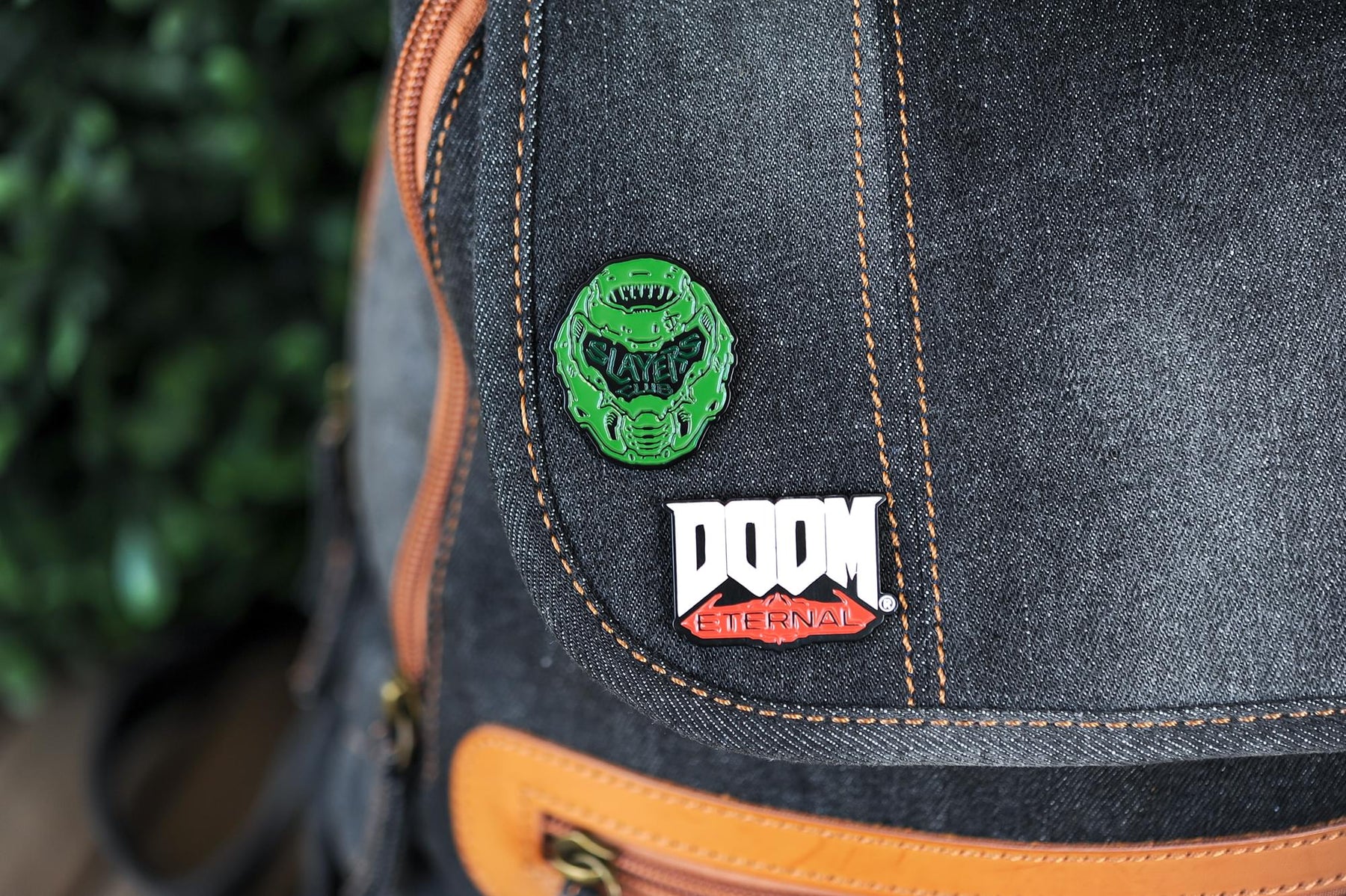 Doom Eternal Slayer & Logo Pin Set | Exclusive Enamel Collector Pins | Set Of 2