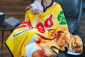 Eggo Waffles Box Fleece Throw Blanket | Soft Throw Blanket | 60 x 45 Inches