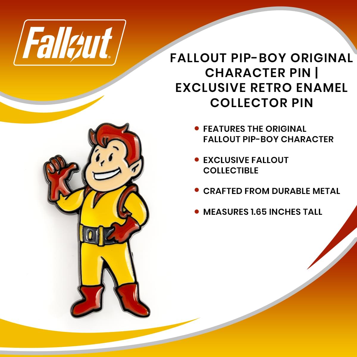 Fallout Pip-Boy Original Character Pin | Exclusive Retro Enamel Collector Pin