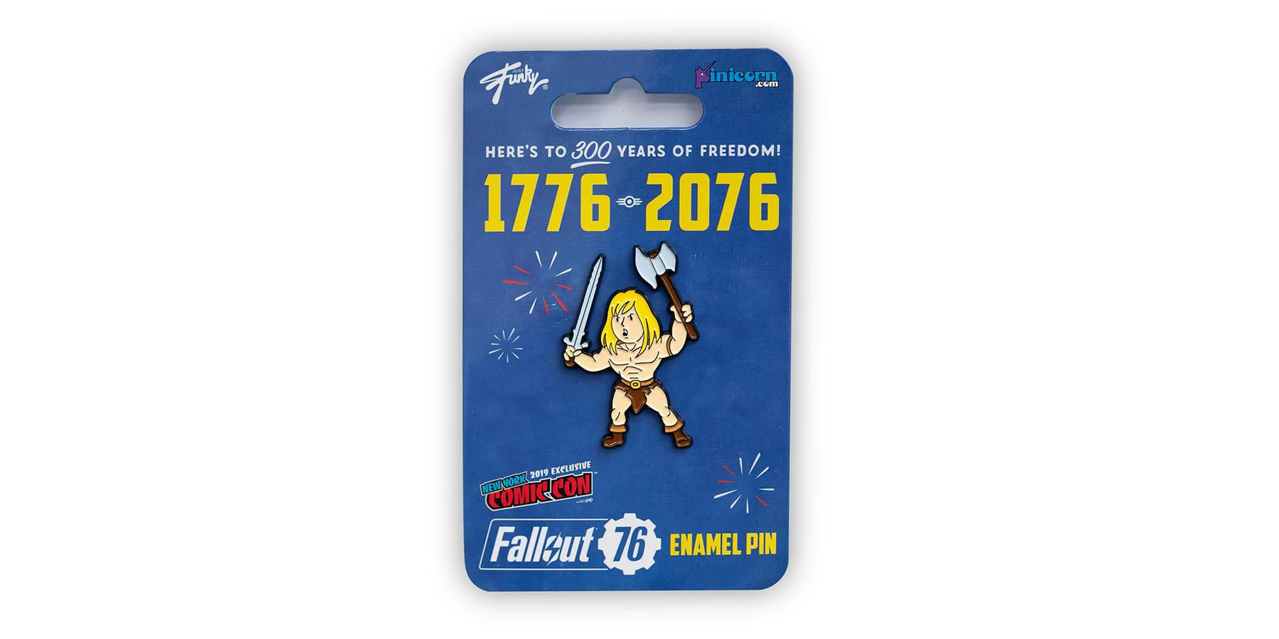 Fallout Barbarian Perk Pin | Exclusive Vault Boy Collector Pin | 1.73 Inches