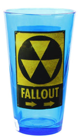 Fallout Toxic Waste 16oz Blue Pint Glass