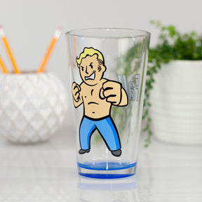 Fallout Collectibles | Fallout Vault Boy Pint Glass | 16 Ounces | Xbox One Gift