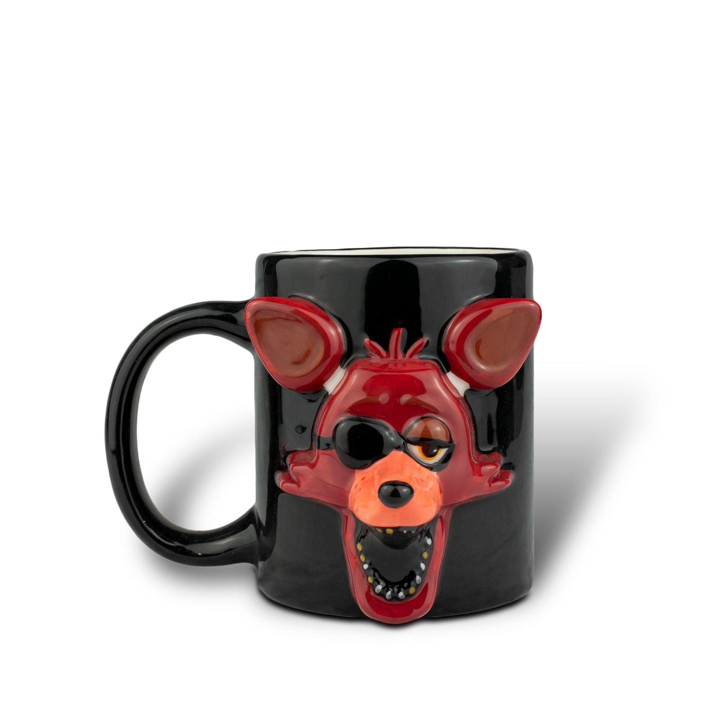 Five Nights At Freddy Foxy Relief Coffee Mug | Foxy 3D Ceramic Mug | 20 Ounces