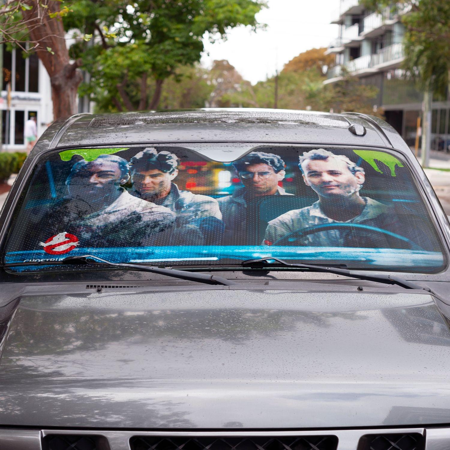 Ghostbusters Original Cast Windshield Sunshade Car Shade Panel