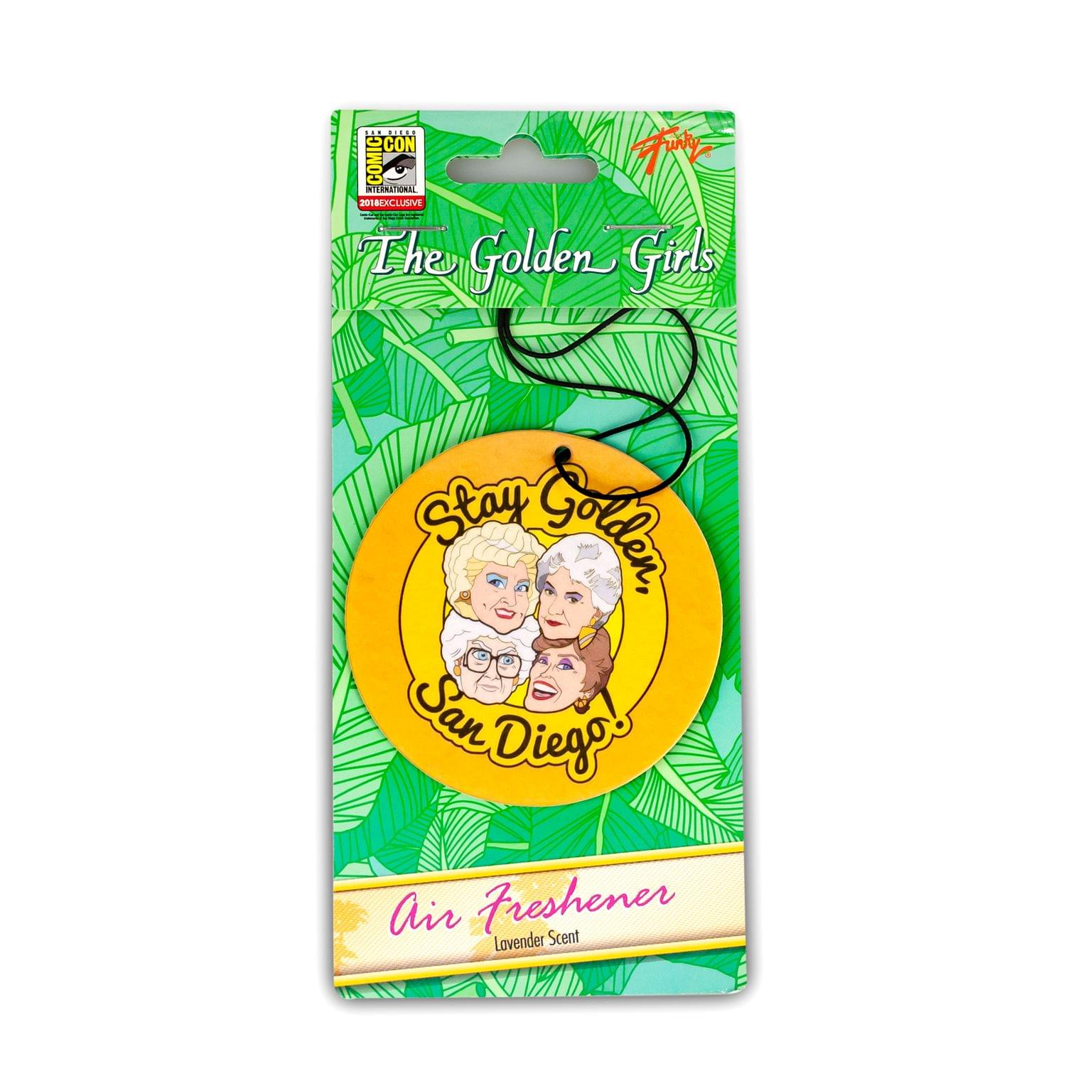 Golden Girls "Stay Golden, San Diego!" Car Air Freshener | Lavender Scented