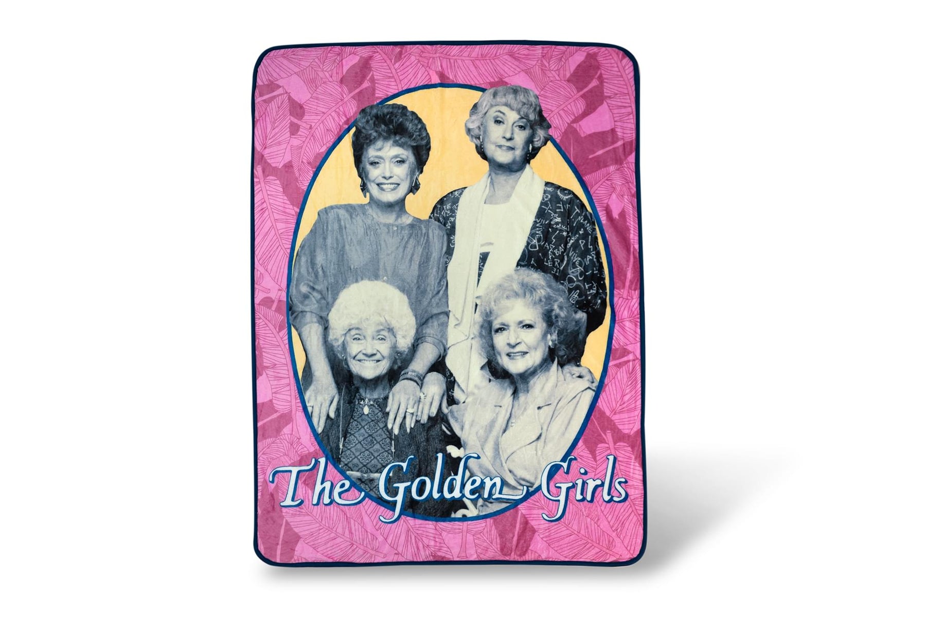 Golden Girls Portrait Throw Blanket | Features A Smiling Cast | 60 x 45 Inches